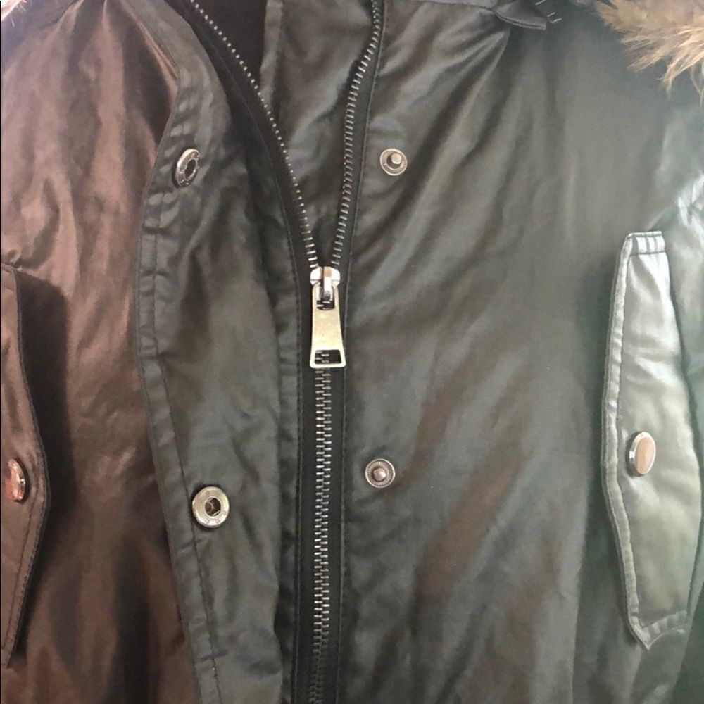 victoria’s Secret Waxed Cotton Parka Size M - Picture 12 of 16